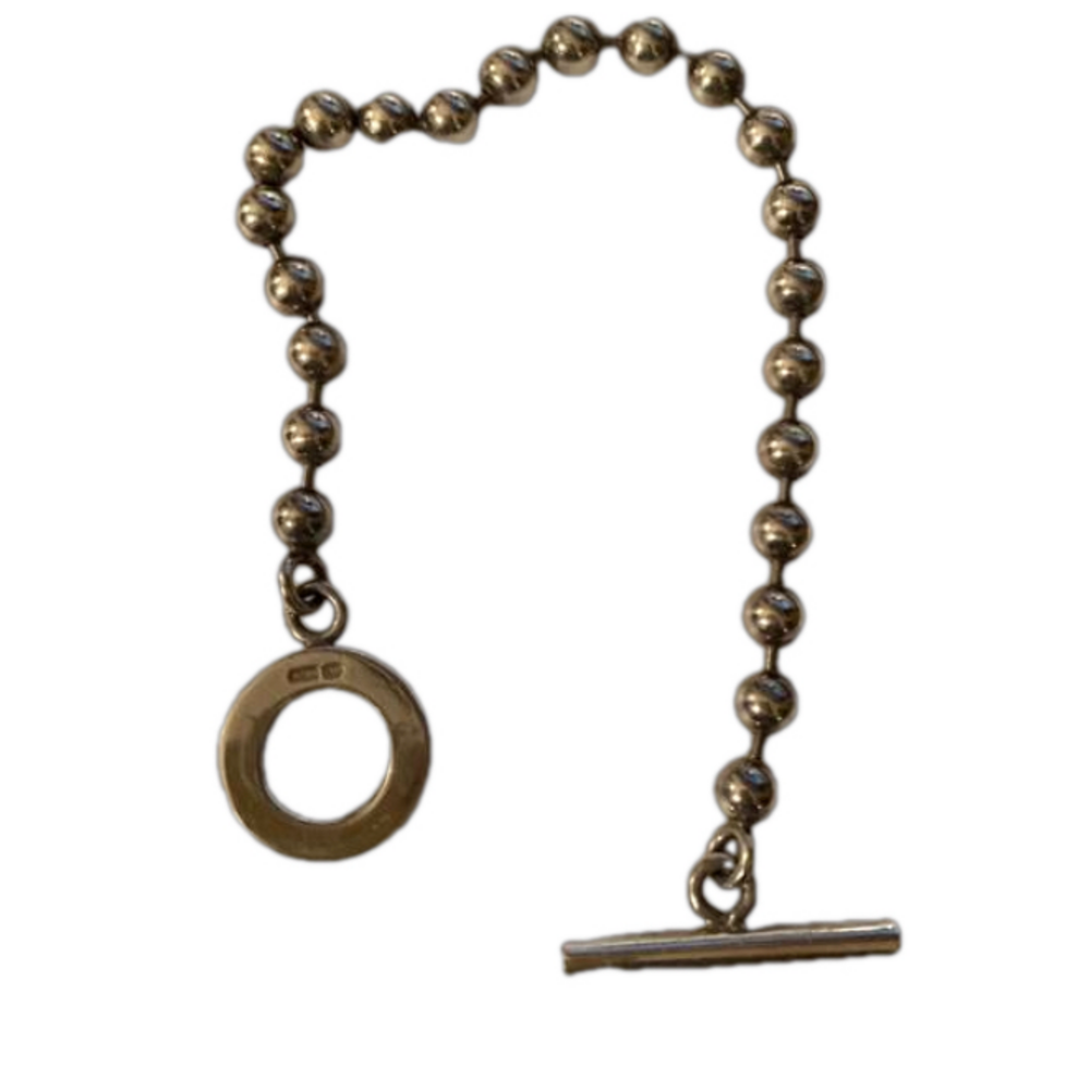 Gucci silver beads 925 bracelet